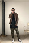 isaac sellam reflective leather jacket SULFUREUX TALMUD CUIVRE